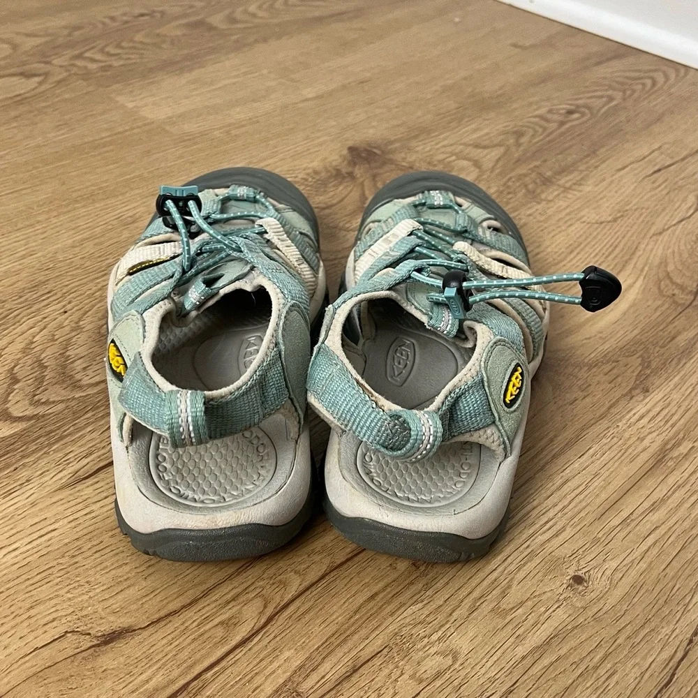 Keen Newport H2 Waterproof Turquoise Beige Closedtoe Securefit‎ Sandals Kids 7